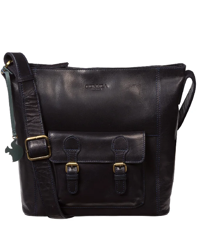 'Robyn' Navy Leather Shoulder Bag Unmissable Deals On Trendy Handbags