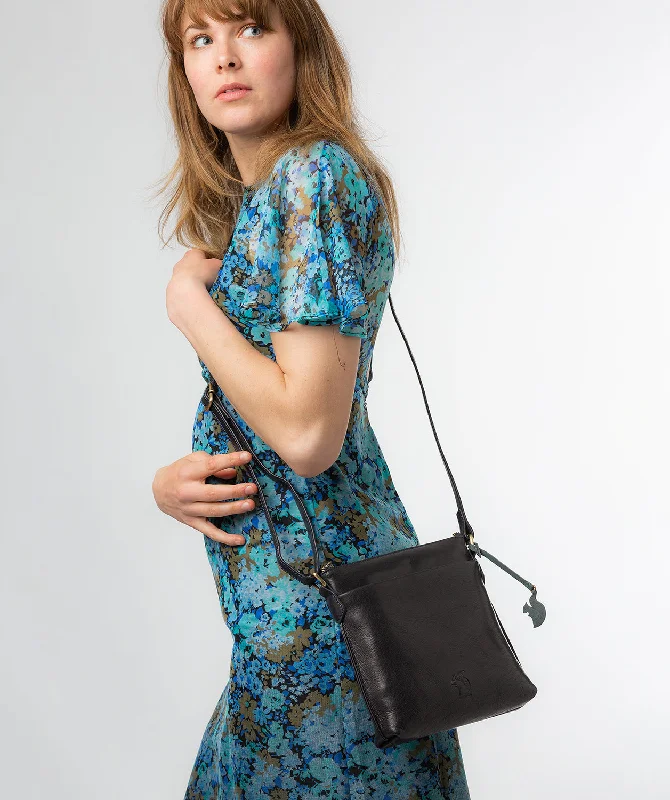 'Nikita' Navy Leather Cross Body Bag Elegant Bags With Limited Stock Available