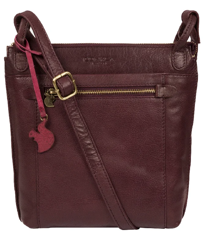 'Rego' Plum Leather Cross Body Bag Huge Handbag Markdowns – Update Your Collection Now 'Rego' Plum Leather Cross Body Bag Huge Handbag Markdowns – Update Your Collection Now