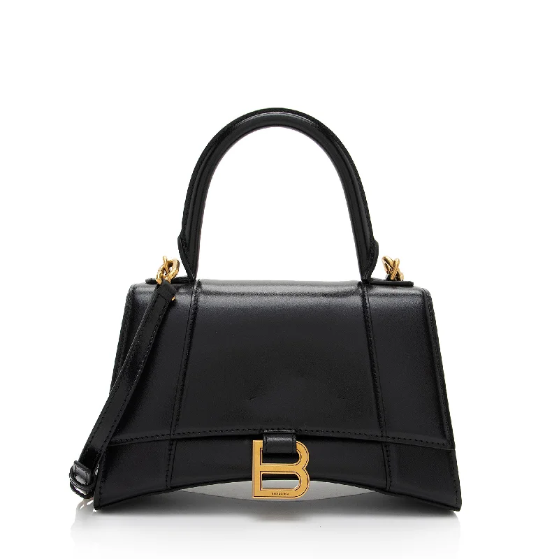 Balenciaga Shiny Calfskin Hourglass Small Top Handle (SHF-9h44a6) Best Handbag Sale Of The Season