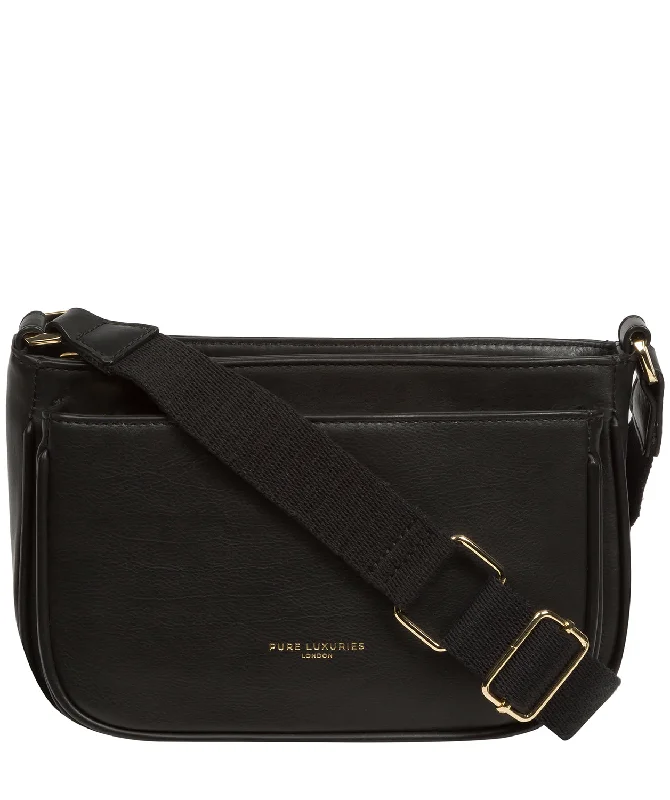 'Bree' Black Nappa Leather Cross Body Bag Chic And Affordable Bags – Grab Yours Today 'Bree' Black Nappa Leather Cross Body Bag Chic And Affordable Bags – Grab Yours Today