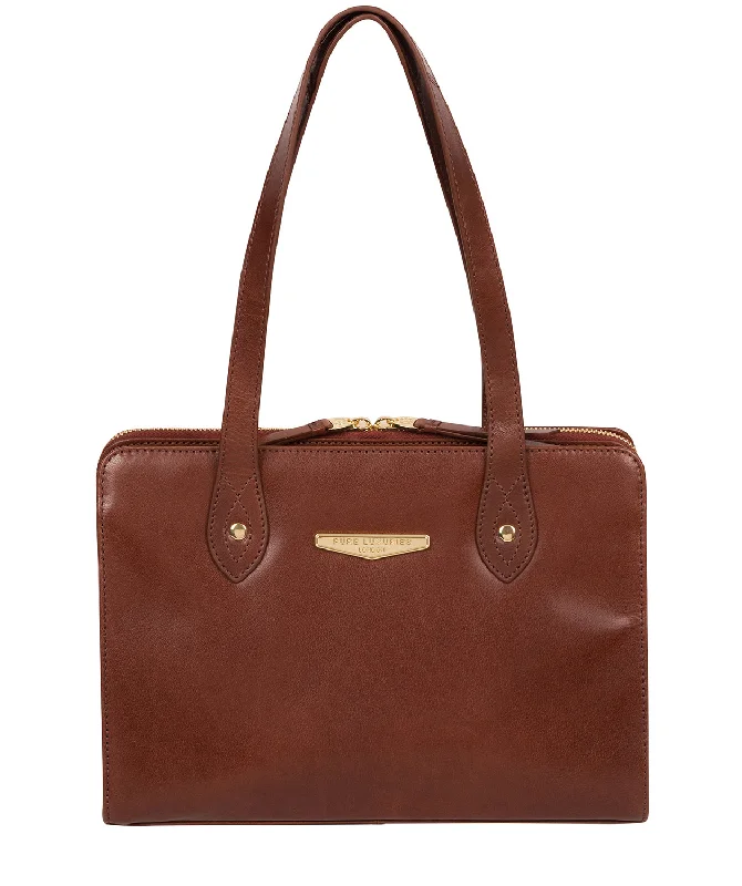 'Britt' Italian Tan Vegetable-Tanned Leather Handbag Stylish And Functional Bags Now At Reduced Rates 'Britt' Italian Tan Vegetable-Tanned Leather Handbag Stylish And Functional Bags Now At Reduced Rates