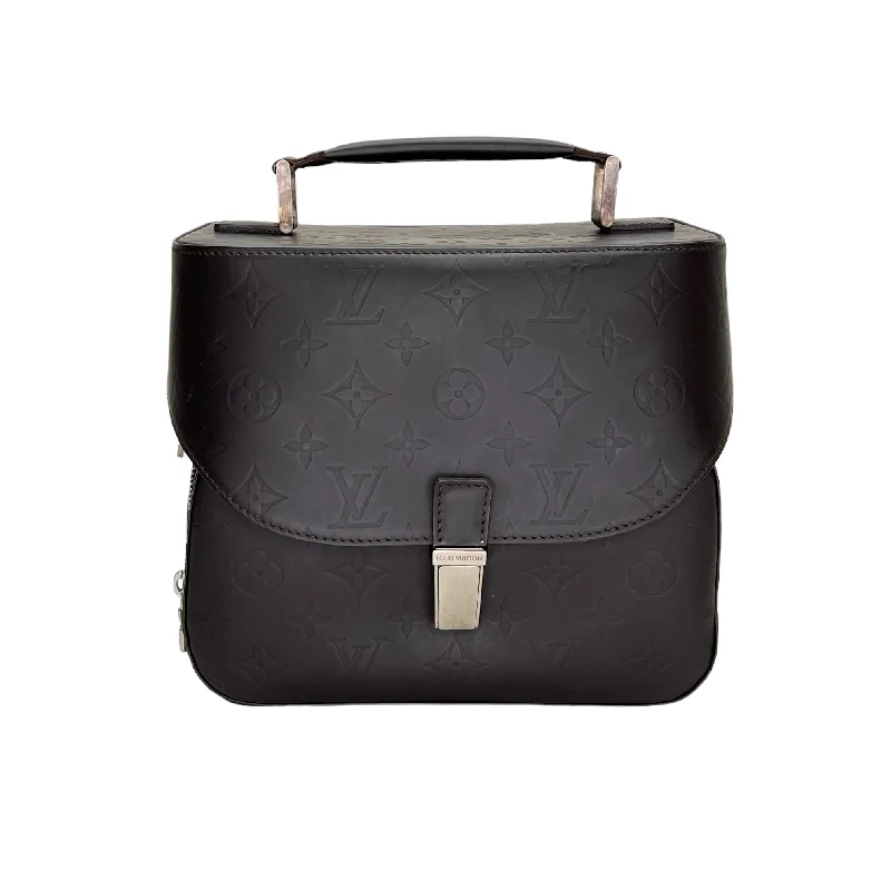 Cafe Monogram Glace Charly Camera Brown Top Handle Bag in Calfskin, Silver hardware Trendy Handbags, Limited-Time Sale