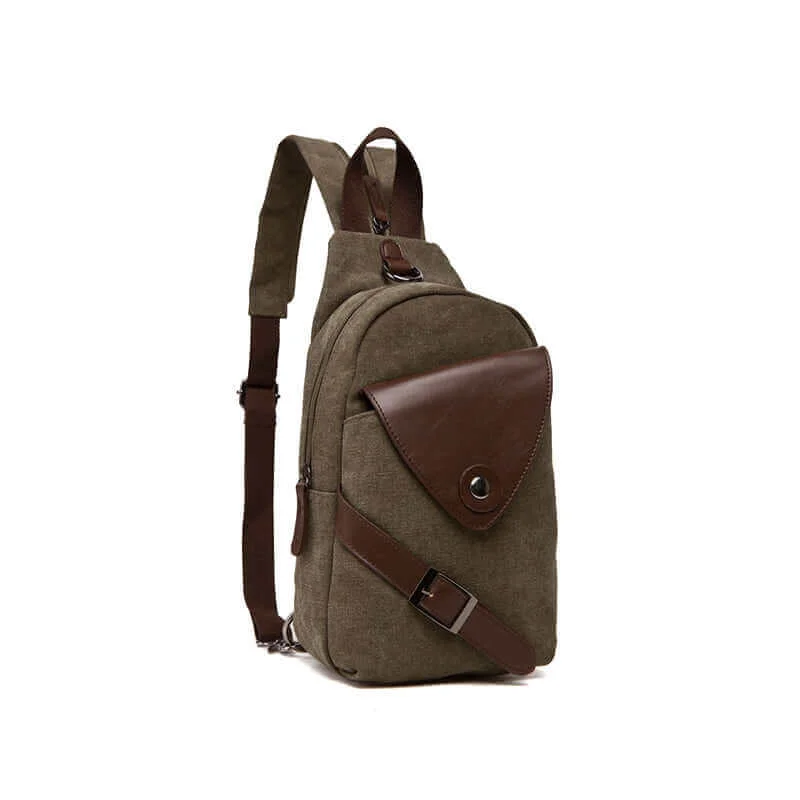 Versatile Canvas Small Sling Bag Backpack Elegant Bags, Limited Stock Available