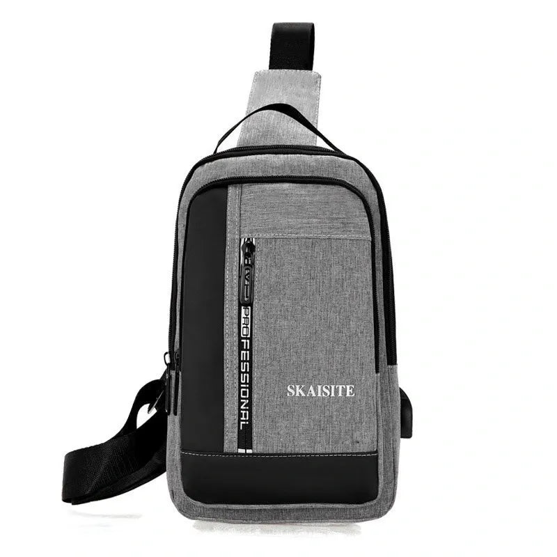 Sleek Urban Chest Bag with USB Charging Port Limited-Time Handbag Sale