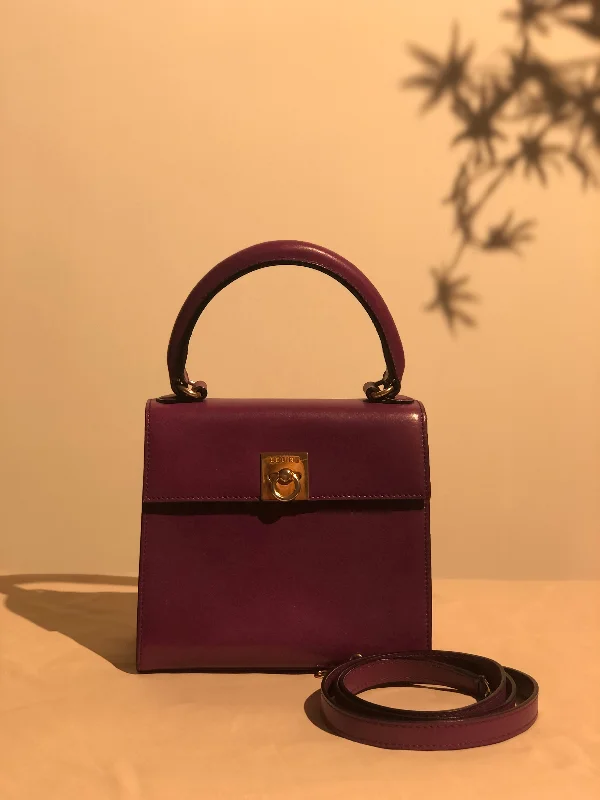 CELINE Gancini Top handle Crossbody 2Way Shoulder bag Handbag Purple Old CELINE Vintage 2hubjj The Best Handbag Sale Of The Season CELINE Gancini Top handle Crossbody 2Way Shoulder bag Handbag Purple Old CELINE Vintage 2hubjj The Best Handbag Sale Of The Season