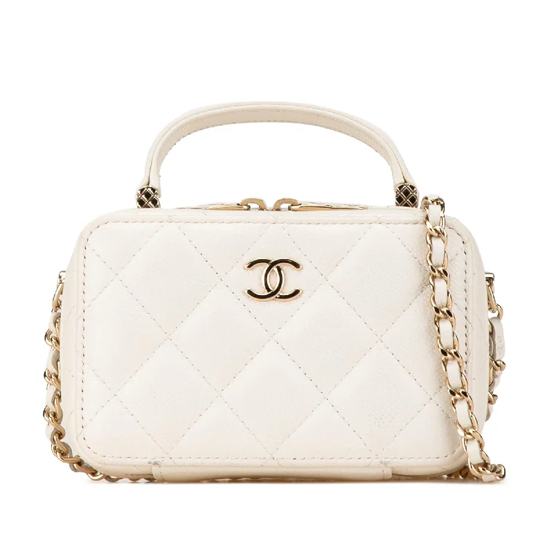 Chanel Mini CC Caviar Top Handle Vanity Case (SHG-OVqtf0) Chic Bags, Shop Now & Save