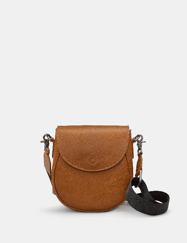 Chawton Brown Leather Cross Body Satchel Bag