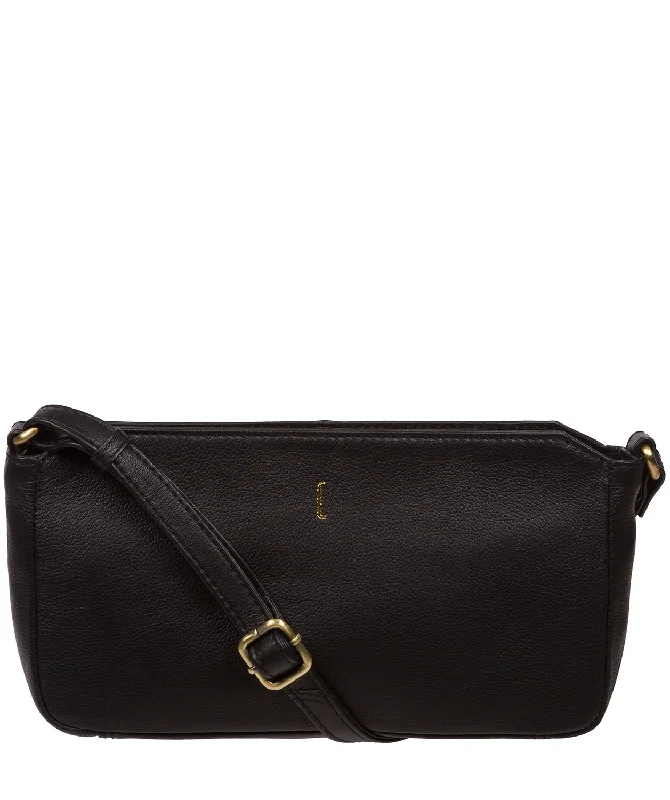 'Christina' Black Leather Cross Body Bag Your Perfect Bag At The Perfect Price