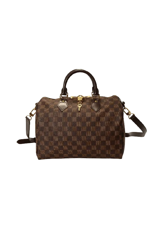 DAMIER ÉBÈNE SPEEDY 30 BANDOULIÈRE Luxury Totes, Affordable Prices