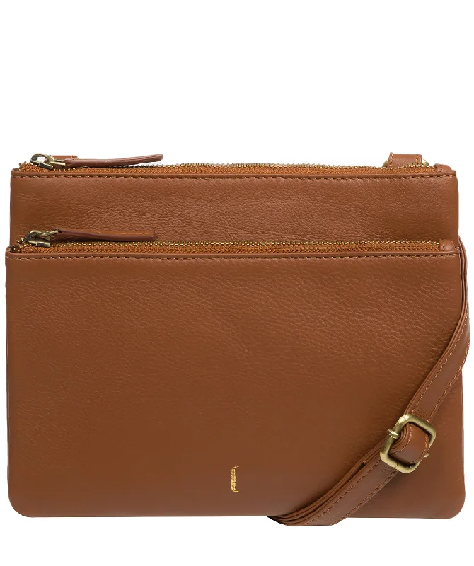 'Demi' Tan Leather Cross Body Bag