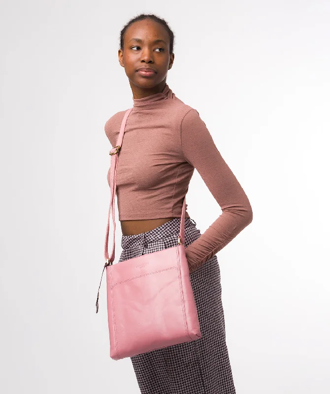 'Dink' Blush Leather Cross Body Bag Designer Bags At Lower Prices