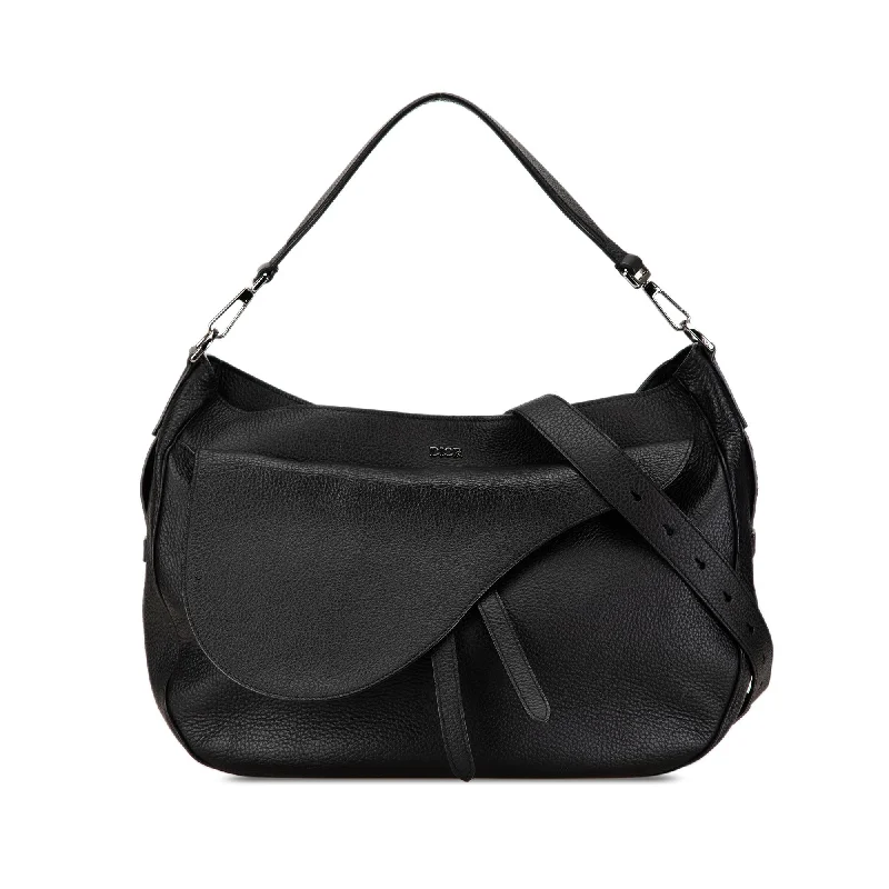 Dior Grained Calfskin Saddle Soft Bag (SHG-suCEOy)