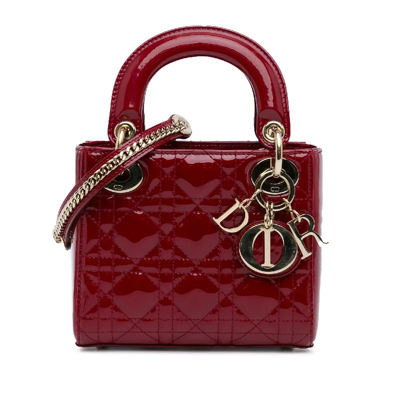 Dior Mini Patent Cannage Lady Dior (SHG-5cWfM7) Designer Bags At Lower Prices
