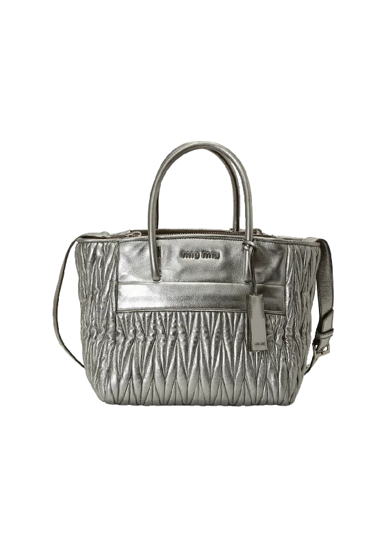 DOUBLE ZIP MATELASSÊ SATCHEL Stylish Totes With Special Discounts