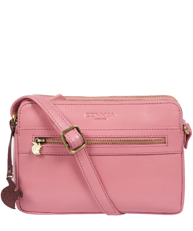'Drew' Blush Leather Cross Body Bag Limited-Stock Handbag Sale For A Stylish Look