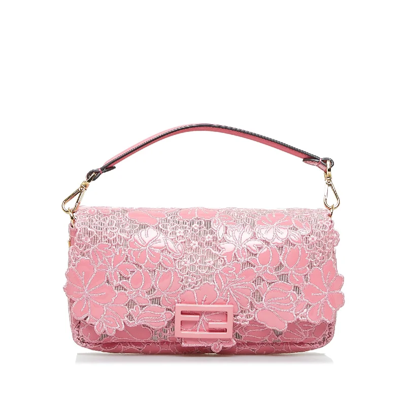 Fendi Embroidered Lace Baguette (SHG-PcQc93) Elevate Your Style With Our Handbag Sale Fendi Embroidered Lace Baguette (SHG-PcQc93) Elevate Your Style With Our Handbag Sale
