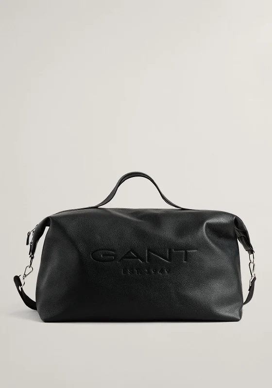 Gant Slouchy Leather Bag, Black