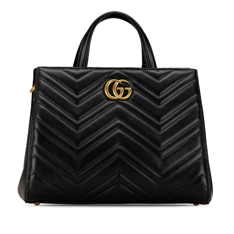 Gucci Small GG Marmont Matelasse Tote (SHG-SEH8S6) Timeless Handbags, Flash Sale