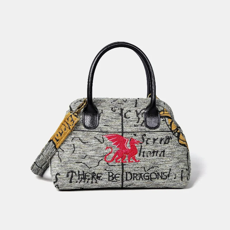 Here Be Dragons Carpet Satchel Designer Bags At Low Prices