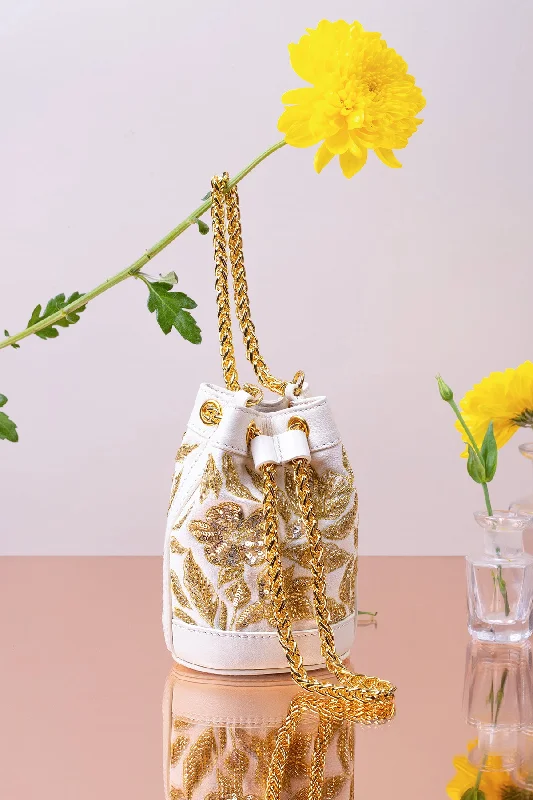 Holly  Leather Mini Bucket Bag