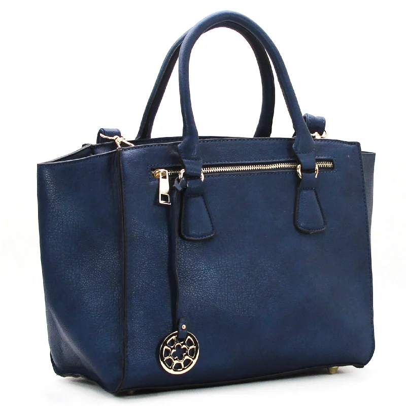 Jade Marie Confident Satchel Tote - Navy