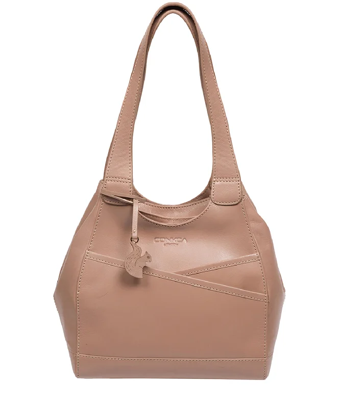 'Juliet' Natural Taupe Leather Handbag Timeless Handbags At Reduced Prices