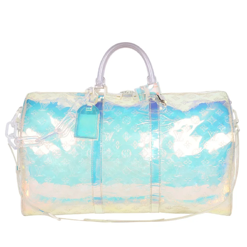 Monogram Prism PVC Keepall Bandouliere 50 Bag (Authentic Pre-owned) Modern Handbags With Stylish Discounts Monogram Prism PVC Keepall Bandouliere 50 Bag (Authentic Pre-owned) Modern Handbags With Stylish Discounts