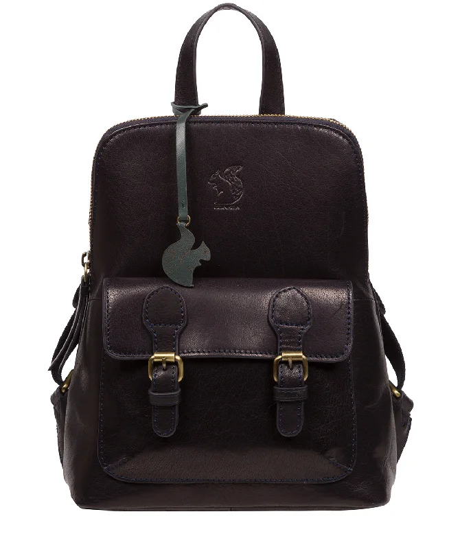 'Kendal' Navy Leather Backpack Affordable Elegance, Grab Yours Now