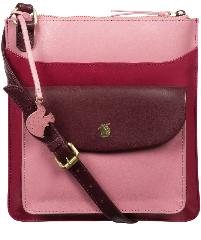 'Lauryn' Orchid, Blush and Plum Leather Cross Body Bag Fashion Bags With Huge Discounts 'Lauryn' Orchid, Blush and Plum Leather Cross Body Bag Fashion Bags With Huge Discounts