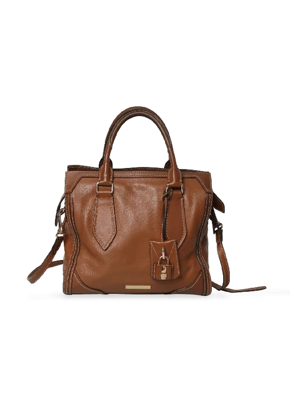 LEATHER BOWLER BAG