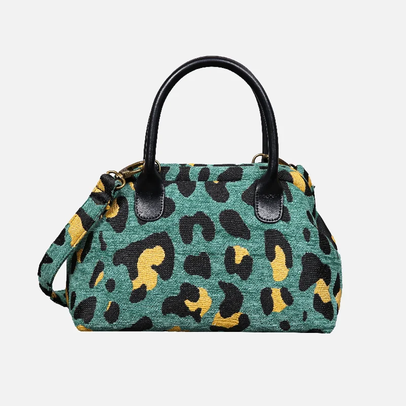 Leopard Green Carpet Satchel Statement Bags, Shop Today