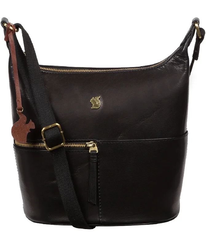 'Little Kristin' Black Leather Shoulder Bag Trendy Handbags At Limited-Time Discounts 'Little Kristin' Black Leather Shoulder Bag Trendy Handbags At Limited-Time Discounts