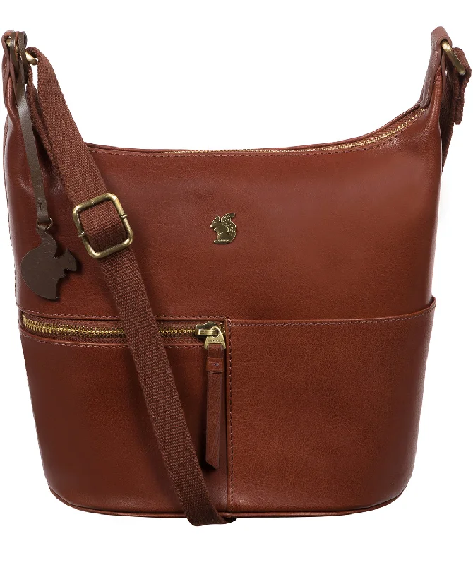 'Little Kristin' Conker Brown Leather Shoulder Bag Everyday Elegance At Lower Prices 'Little Kristin' Conker Brown Leather Shoulder Bag Everyday Elegance At Lower Prices
