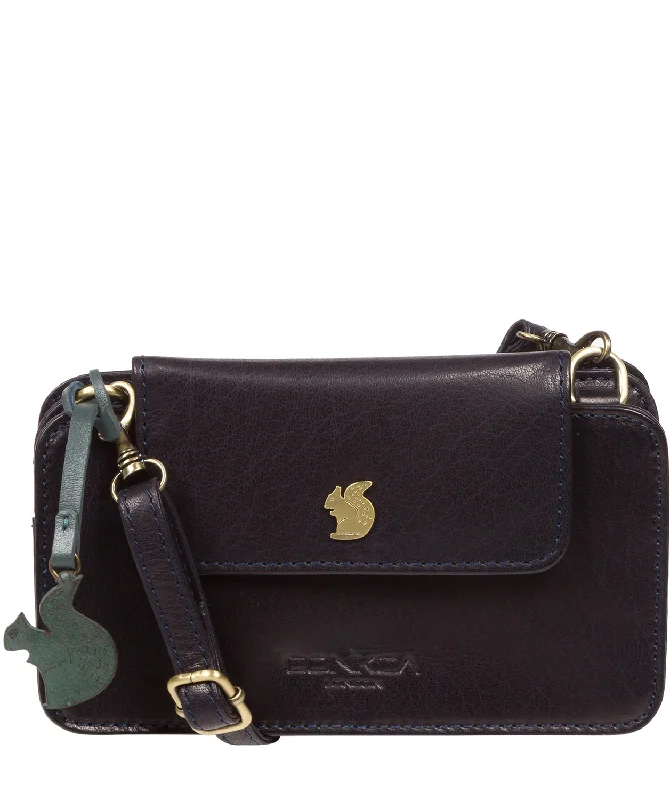 'Little Wonder' Navy Leather Cross Body Clutch Bag Premium Handbags At Budget-Friendly Prices 'Little Wonder' Navy Leather Cross Body Clutch Bag Premium Handbags At Budget-Friendly Prices