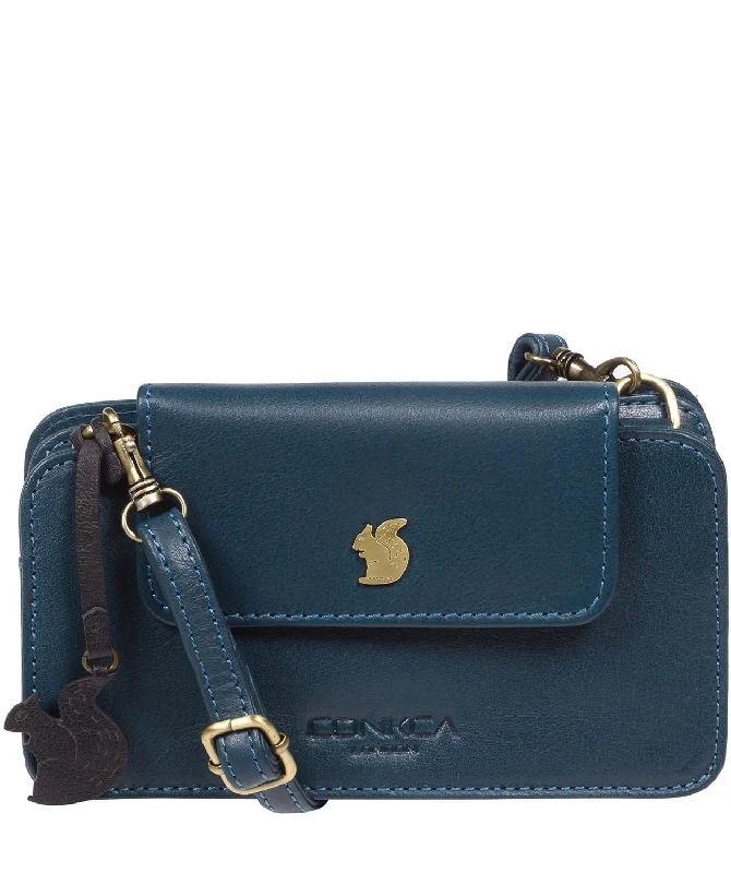'Little Wonder' Snorkel Blue Leather Cross Body Clutch Bag Handbag Deals You'll Love 'Little Wonder' Snorkel Blue Leather Cross Body Clutch Bag Handbag Deals You'll Love