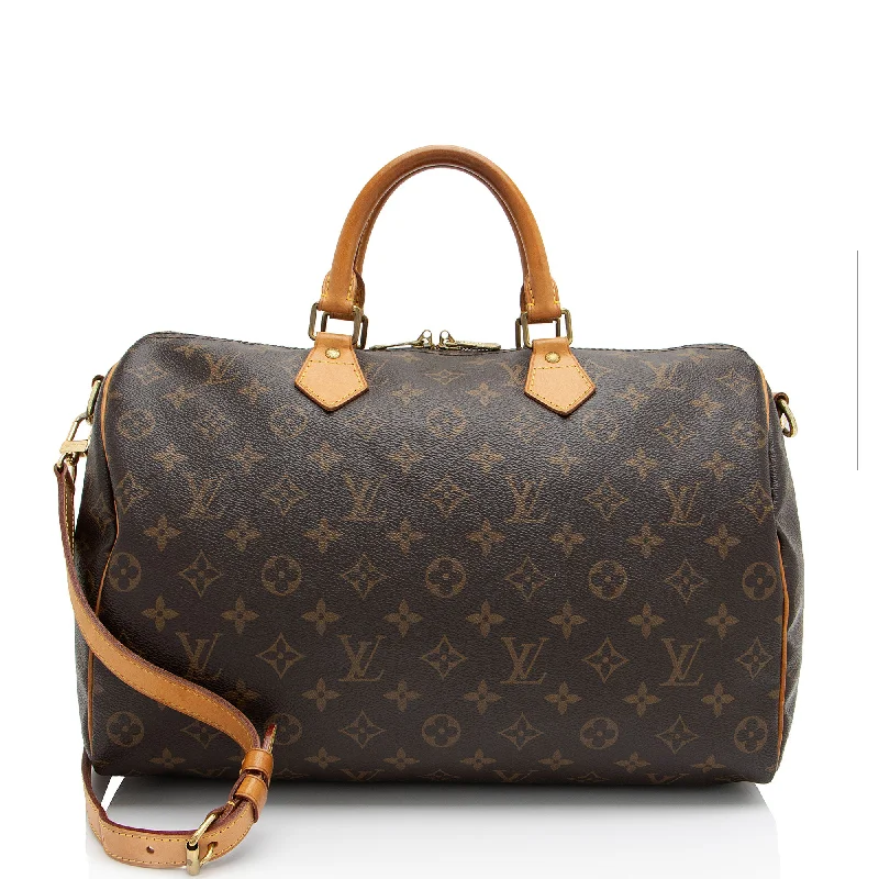 Louis Vuitton Monogram Canvas Speedy Bandouliere 35 Satchel (SHF-J30zzA) Chic Crossbody Bags, Limited Offers Louis Vuitton Monogram Canvas Speedy Bandouliere 35 Satchel (SHF-J30zzA) Chic Crossbody Bags, Limited Offers