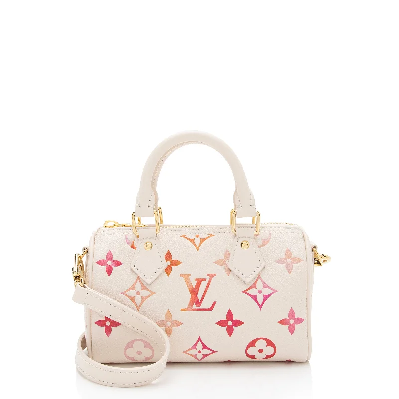 Louis Vuitton Monogram Empreinte Sunrise Nano Speedy Satchel (SHF-W1zzmx)