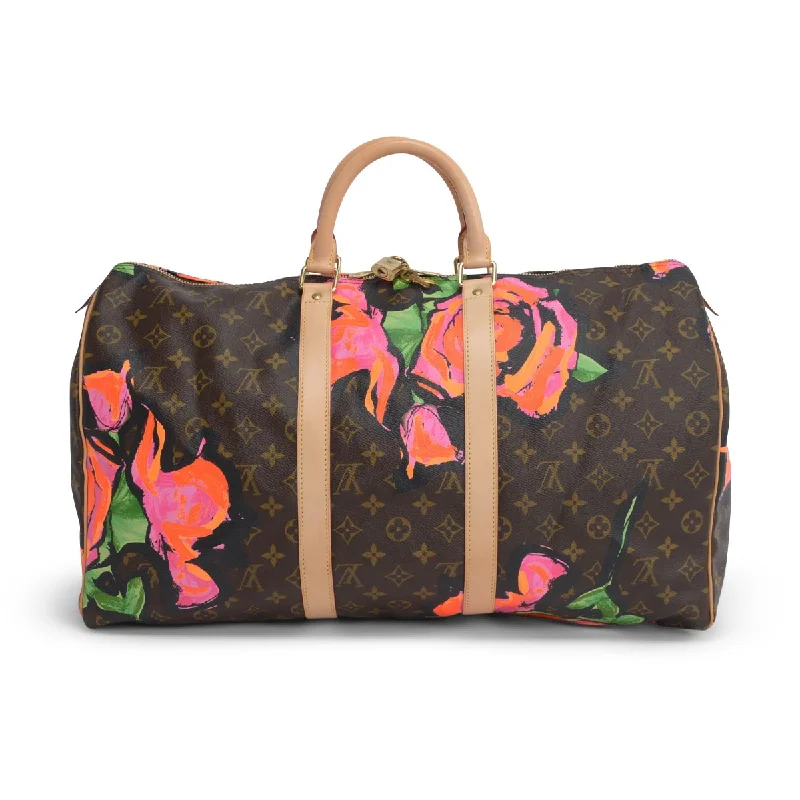 Louis Vuitton x Stephen Sprouse Monogram Roses Keepall 50 Luxury Totes At The Lowest Prices Of The Season Louis Vuitton x Stephen Sprouse Monogram Roses Keepall 50 Luxury Totes At The Lowest Prices Of The Season