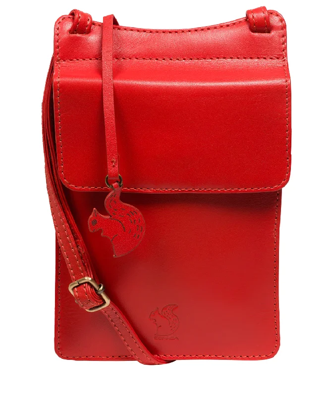 'Milly' Orangeade Leather Cross Body Phone Bag