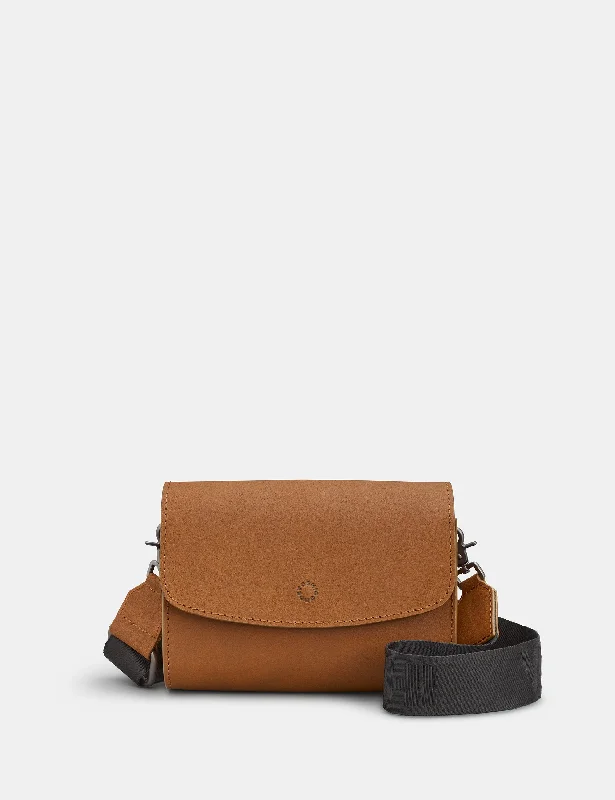 Newham Brown Leather Cross Body Satchel Bag