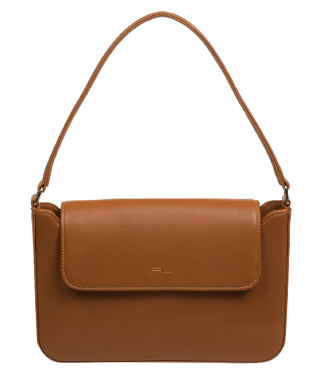 'Olivia' Oak Nappa Leather Grab Bag