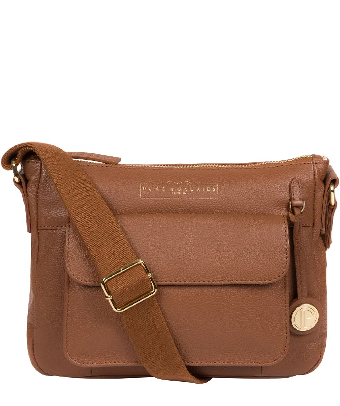 'Tindall' Tan Leather Shoulder Bag