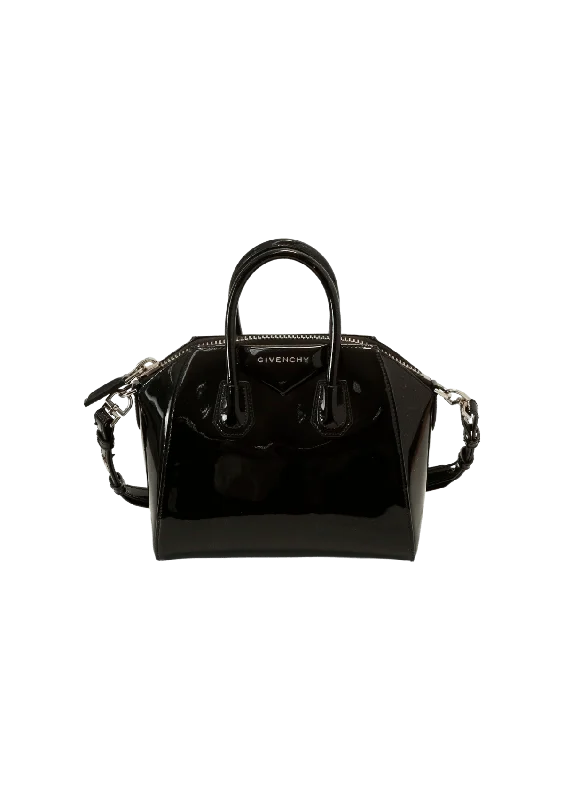 SMALL PATENT LEATHER ANTIGONA Stylish Bags At Unbeatable Prices