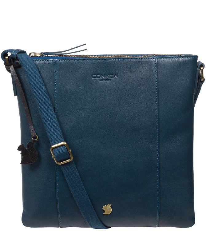 'Sol' Snorkel Blue Leather Cross Body Bag Handbag Deals For Every Occasion