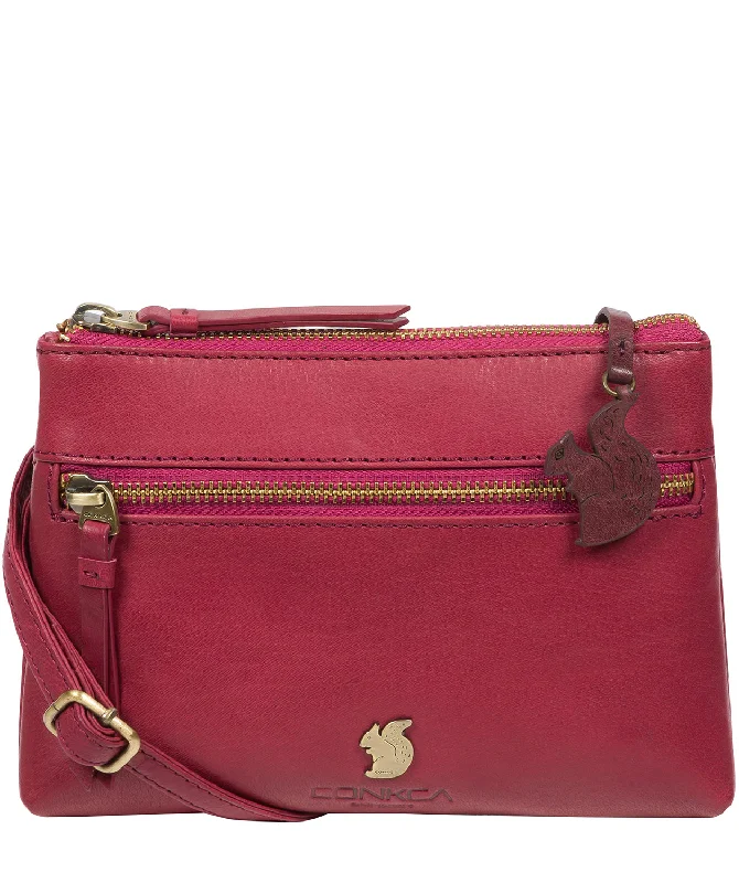 'Sweetie' Orchid Leather Cross Body Bag Trendy Handbags, Limited-Time Sale
