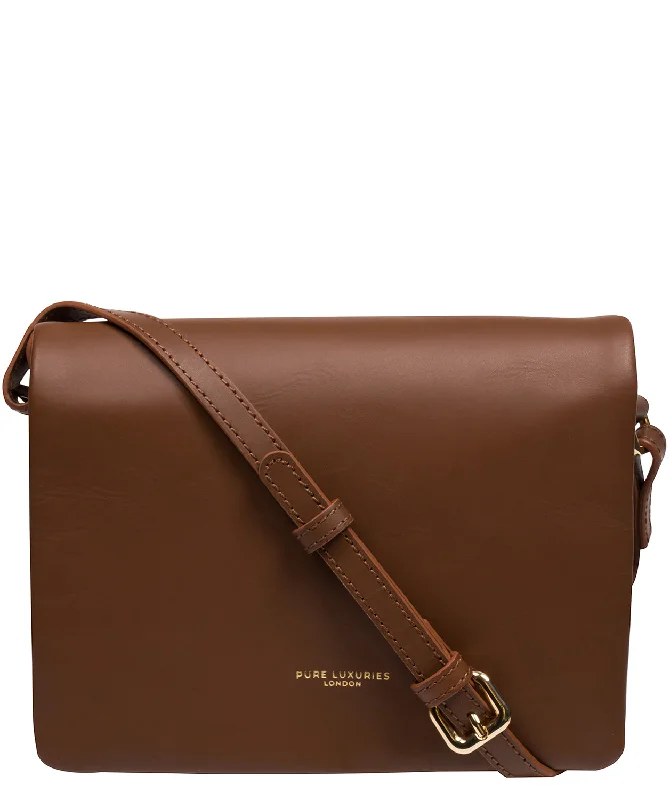 'Tammy' Chestnut Leather Cross Body Bag