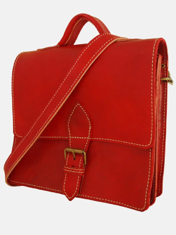 The Casablanca Mini Satchel in Red