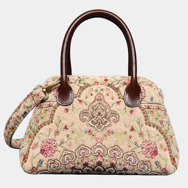 Oriental beige Carpet Satchel Don't Miss Out – Handbag Discounts