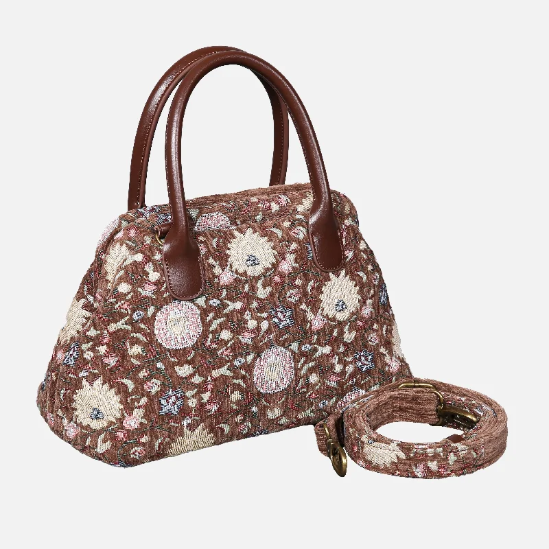 Oriental Floral Carpet Satchel Trendy Purses At Unbeatable Discounts
